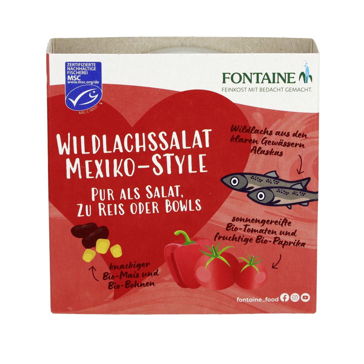 Fontaine Wildlachs-Salat Mexiko, 200 gr Dose (130