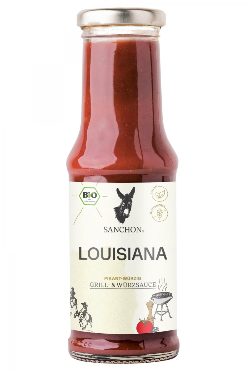 Sanchon Grillsauce Louisiana, pikant-würzig, 210 m