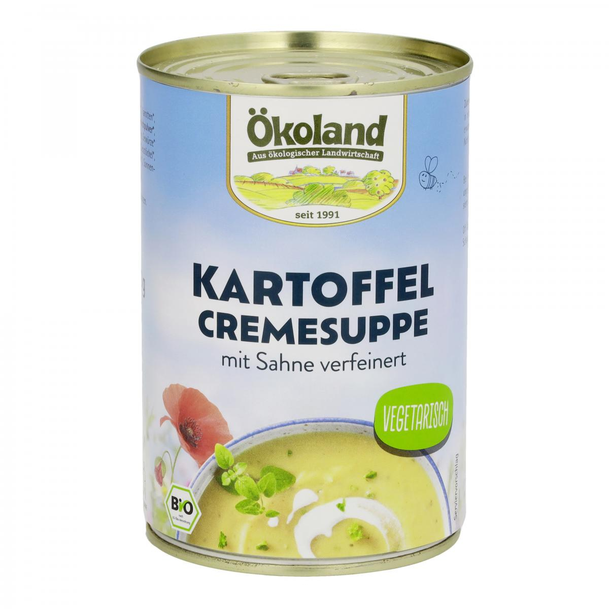 Ökoland Kartoffel-Creme Suppe, 400 gr Dose