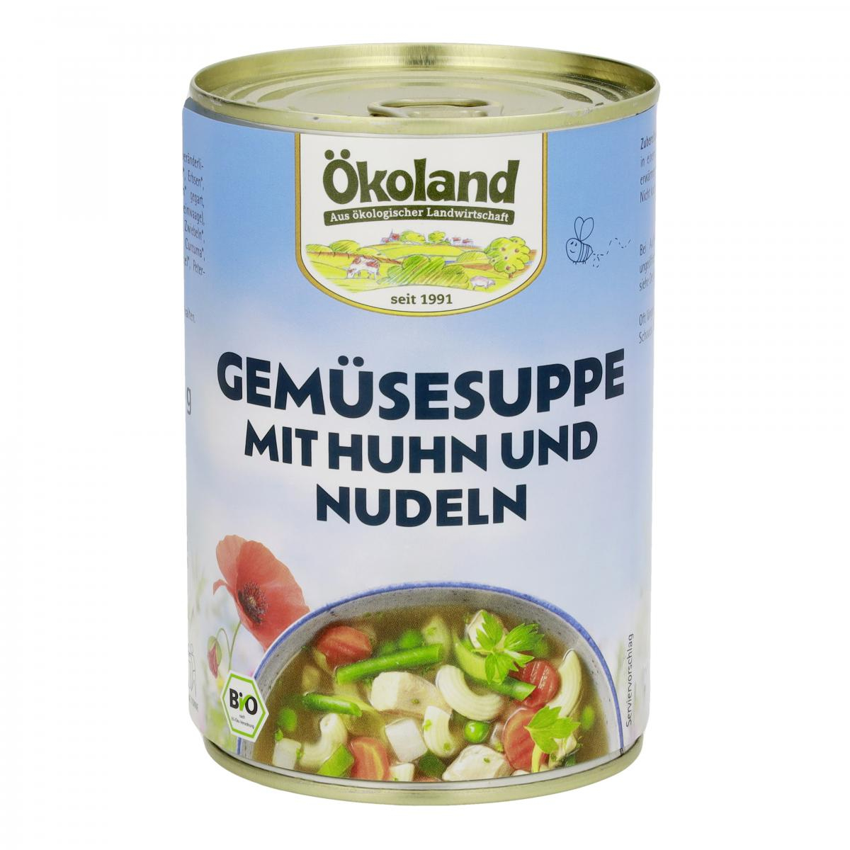 Ökoland Gemüsesuppe, 400 gr Dose