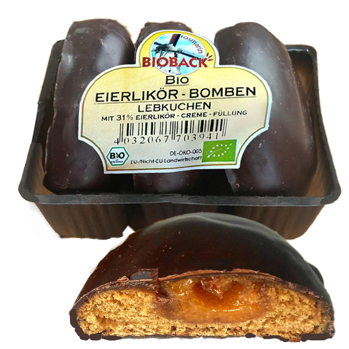 rosmarin BIOBACK Eierlikörbomben, 100 g Packung