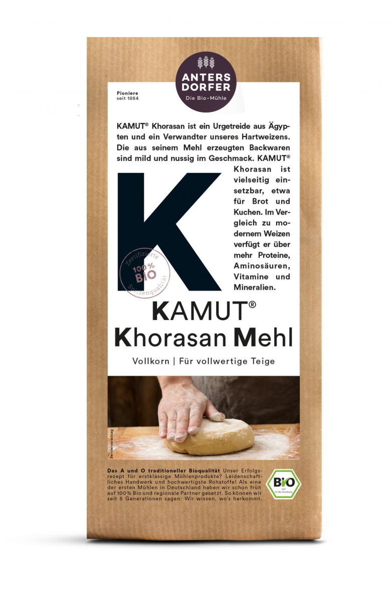 Antersdorfer Mühle Kamut® Khorasan Mehl, 1 kg Pack