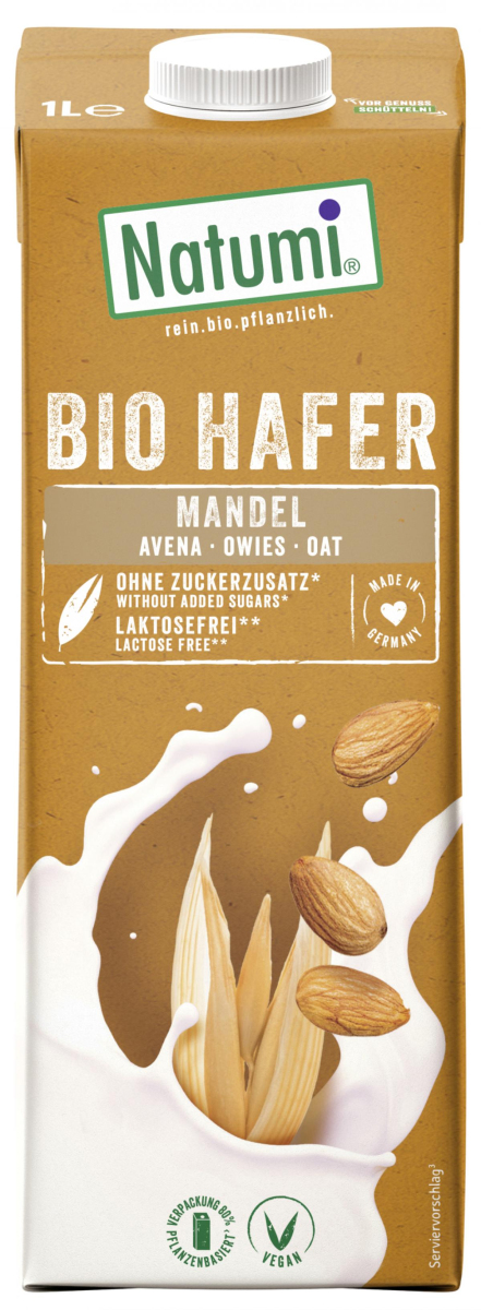 Natumi Hafer Mandel Drink, 1 ltr Packung