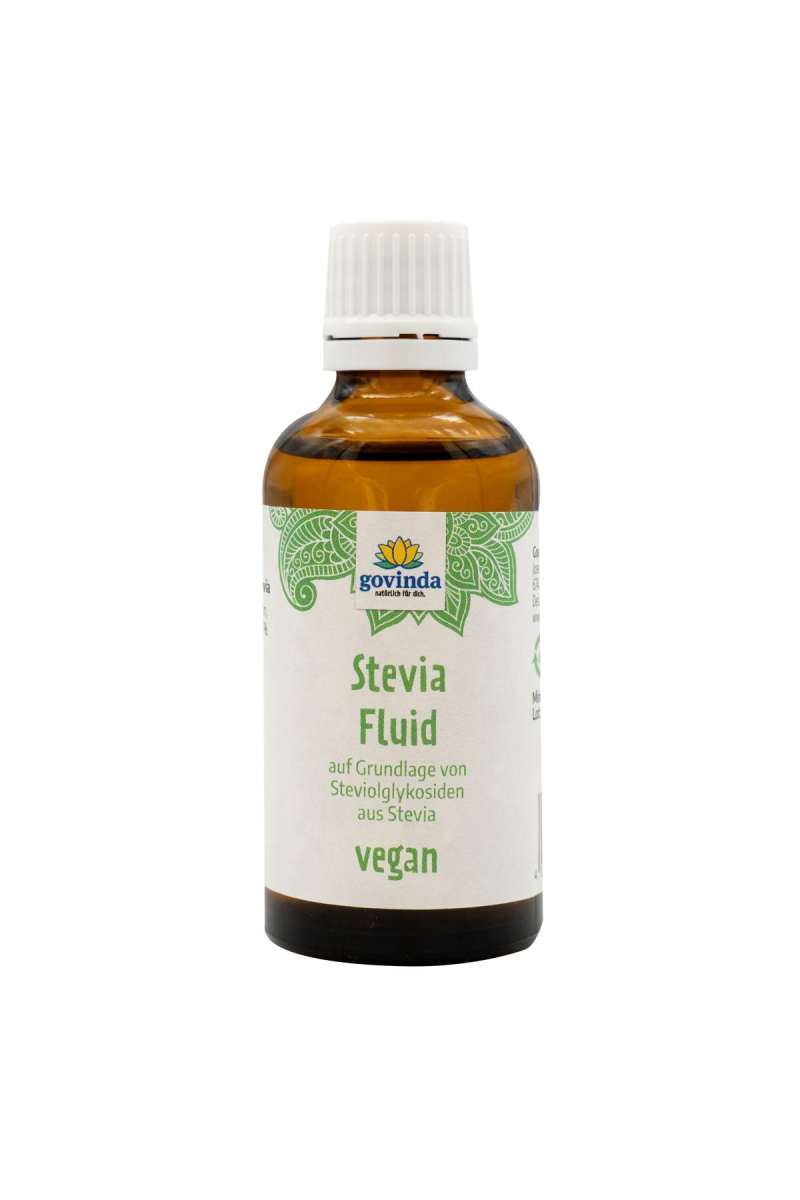 Govinda Stevia Flüssige Tafelsüße, 50 ml Flasche