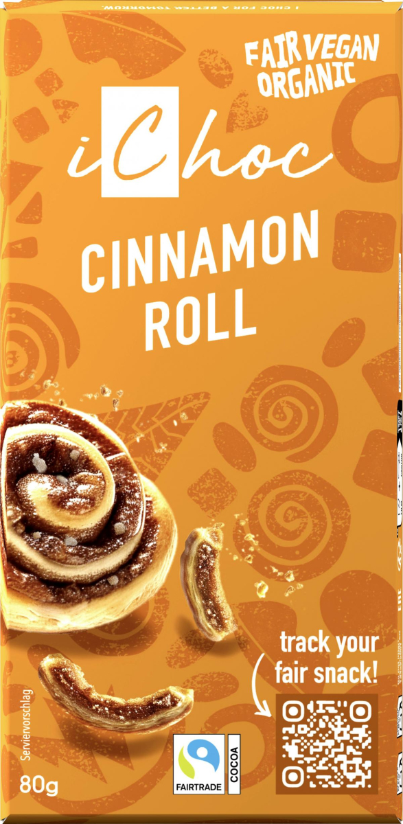 iChoc Cinnamon Roll, 80 g Stück