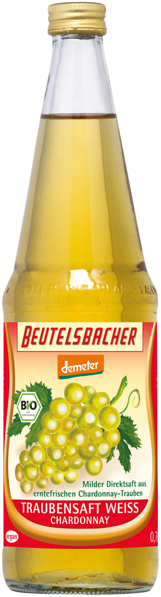 Beutelsbacher Traubensaft weiß, 0,7 ltr Flasche