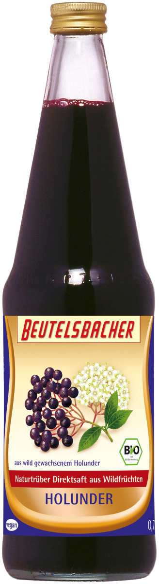 Beutelsbacher Holundersaft, 0,7 ltr Flasche