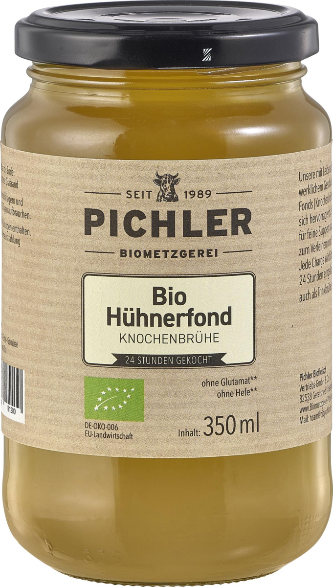 Pichler Biometzgerei Hühnerfond, 350 ml Glas