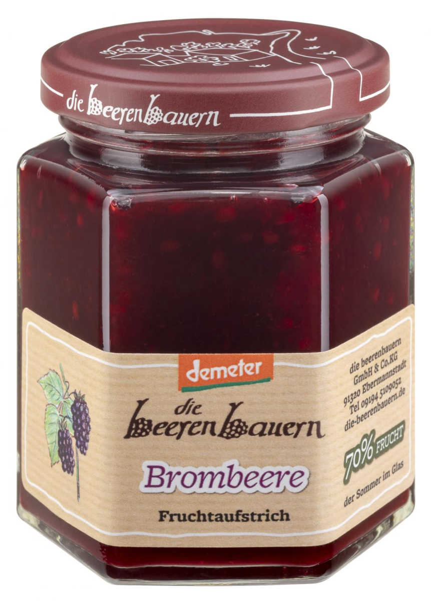 die beerenbauern Brombeere Fruchtaufstrich, 200 gr