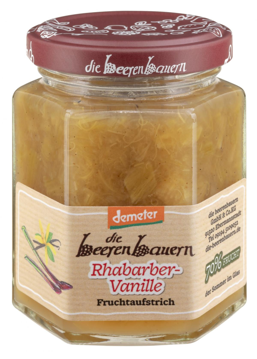 die beerenbauern Rhabarber-Vanille Fruchtaufstrich