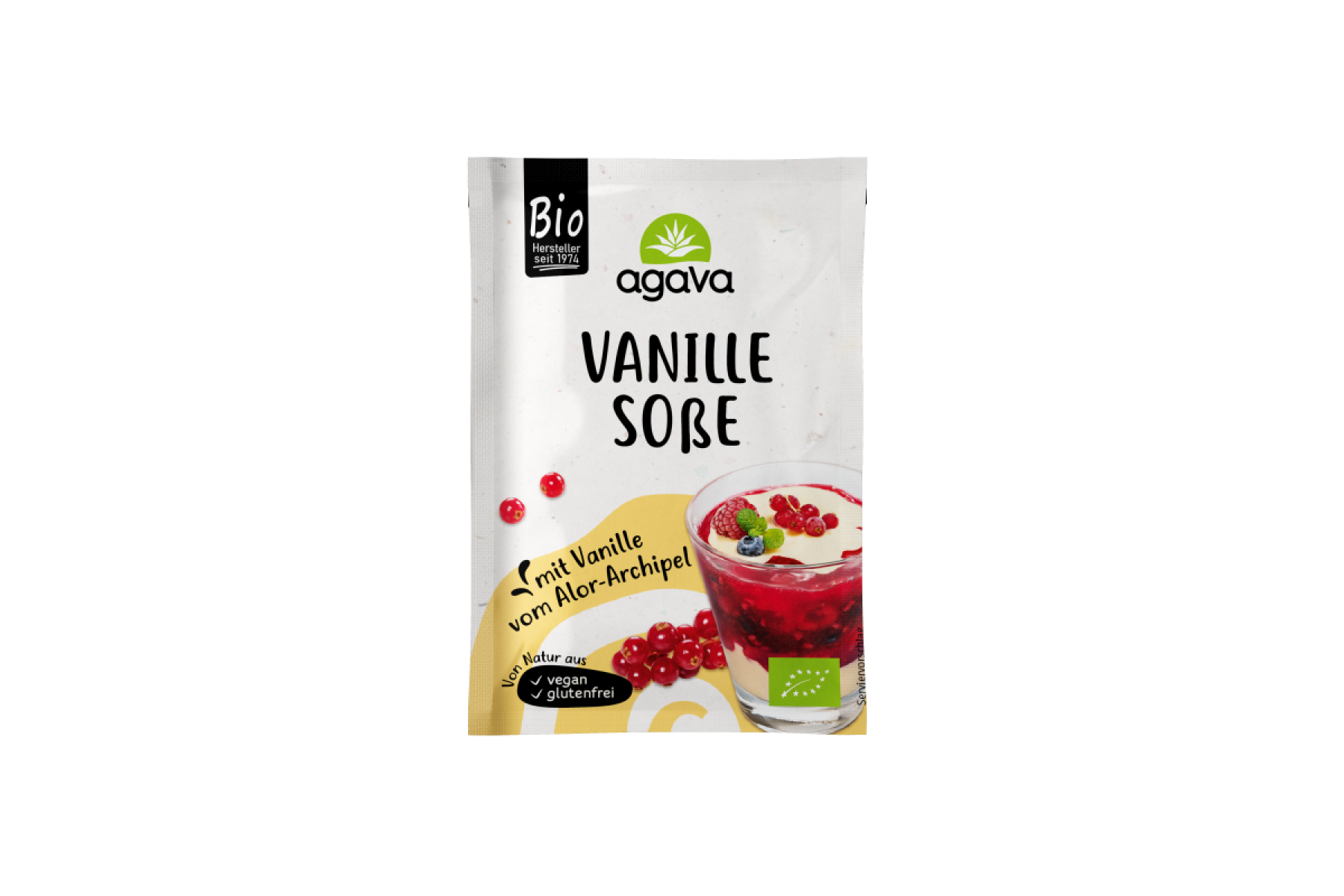 Agava Karin Lang Vanillesoße, 48 gr Beutel
