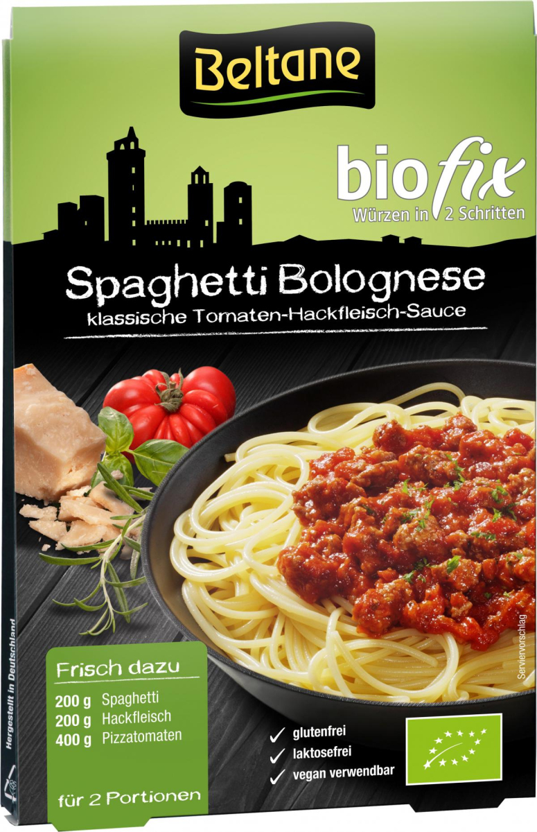 Beltane biofix - Spaghetti Bolognese, 26,4 gr Beut