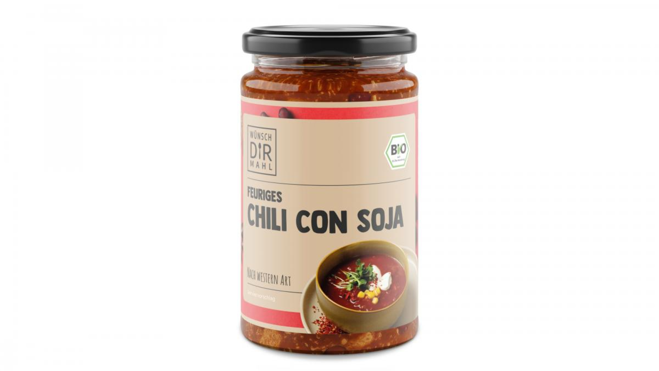 Wünsch Dir Mahl Chili con Soja, 380 gr Glas