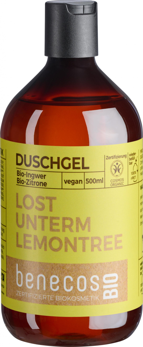 benecos Duschgel Lost unterm Lemontree, 500 ml Fla