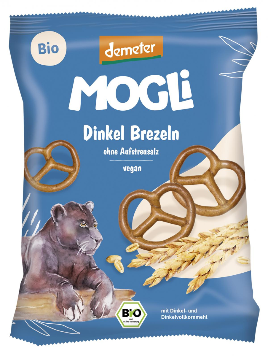 Mogli Dinkel Brezeln, 50 gr Packung