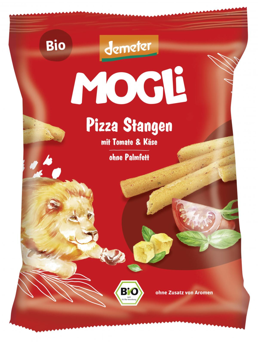 Mogli Pizza Stangen mit Käse und Olivenöl, 75 gr P