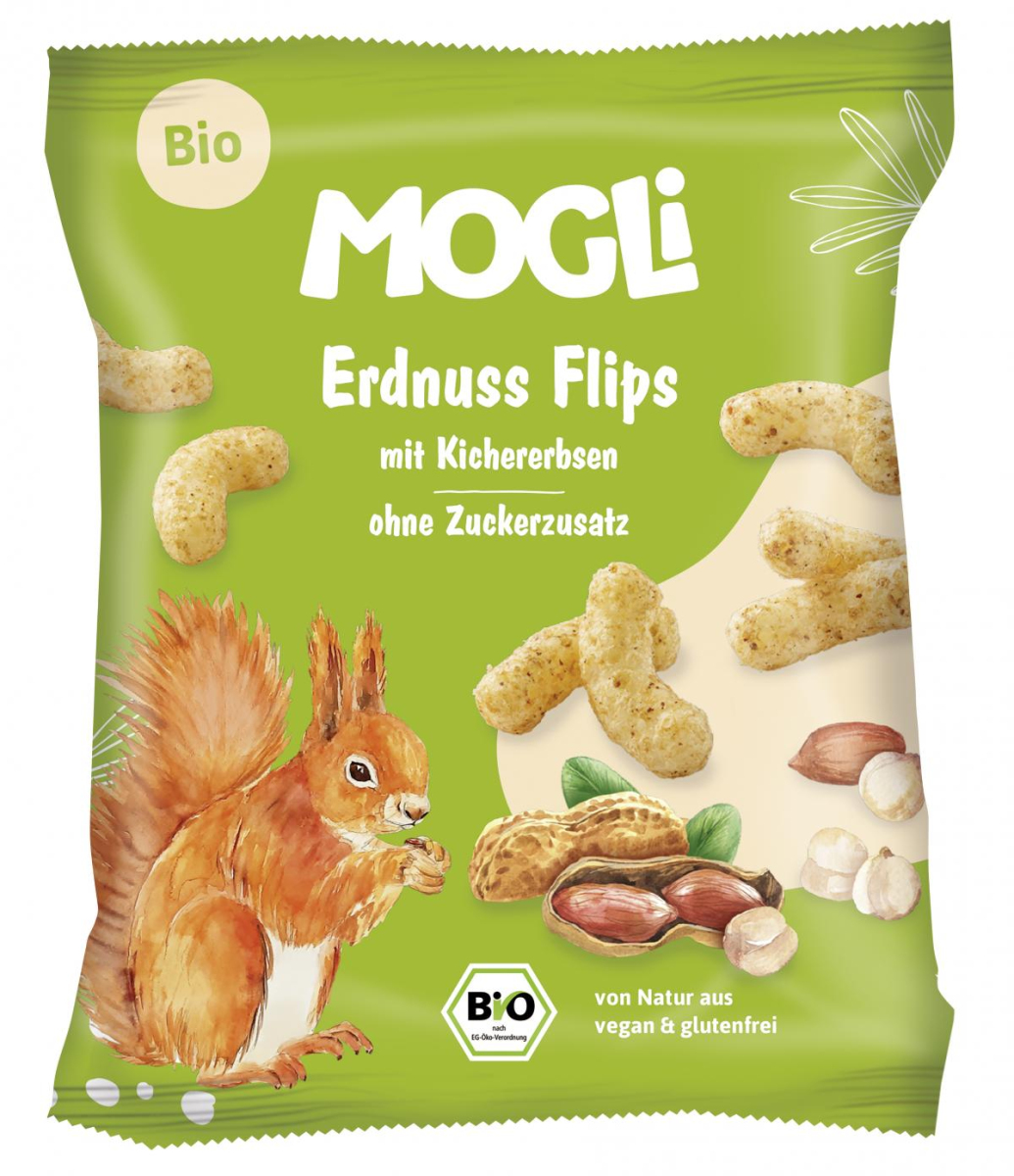 Mogli Erdnuss Flips, 30 g Beutel