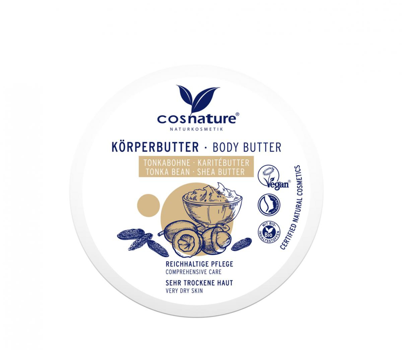 Cosnature Körperbutter Tonkabohne & Karitébutter,
