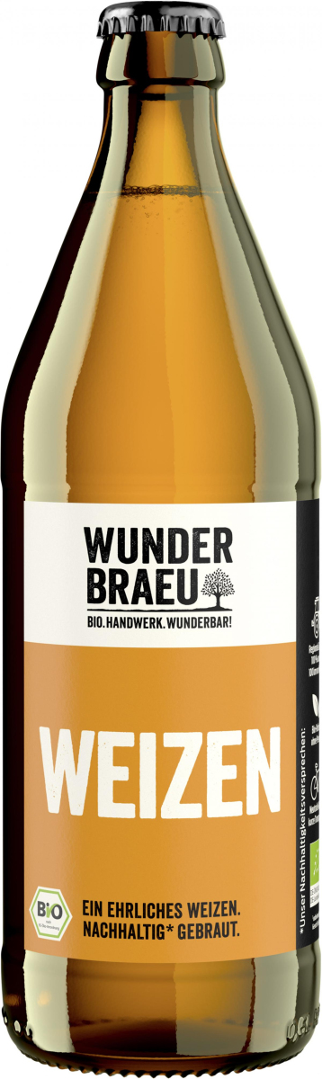Wunderbräu Weizen, 0,5 ltr Flasche