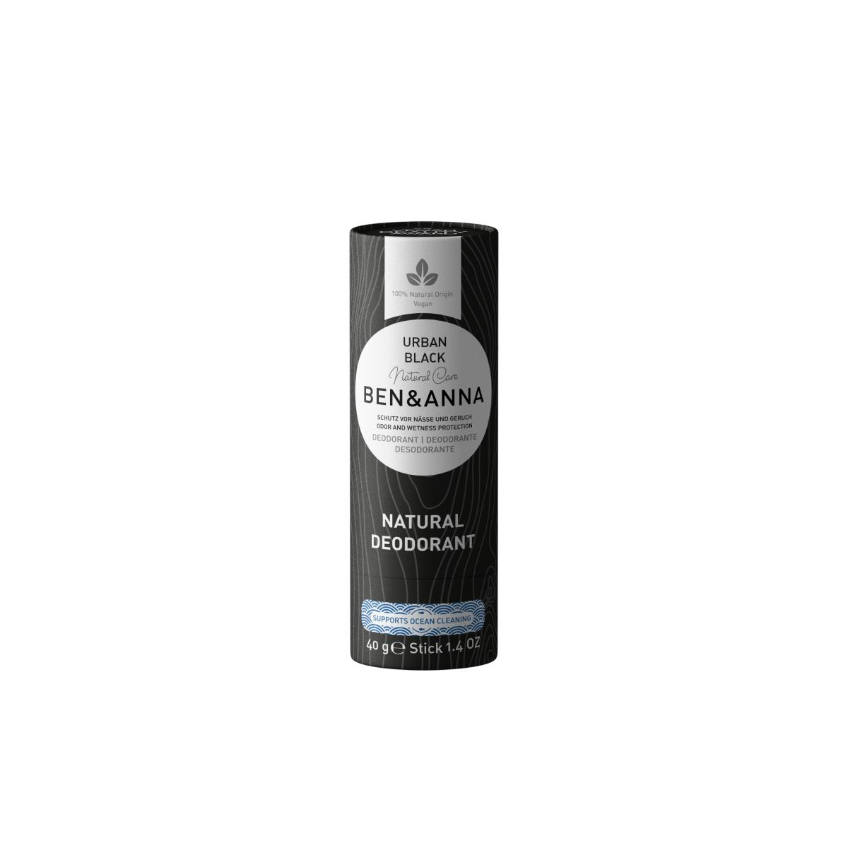 Ben & Anna Deo Urban Black, 40 gr Spender