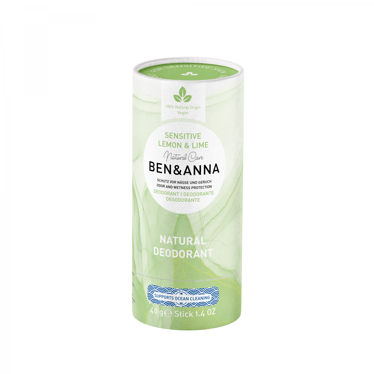 Ben & Anna Deodorant Sensitive Lemon & Lime, 40 g