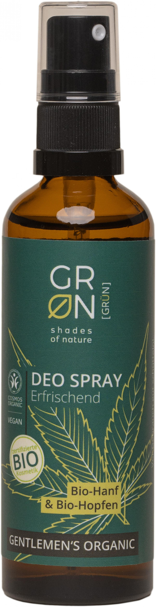 GRÜN Deo Spray Erfrischend Hanf & Hopfen, 75 ml Fl