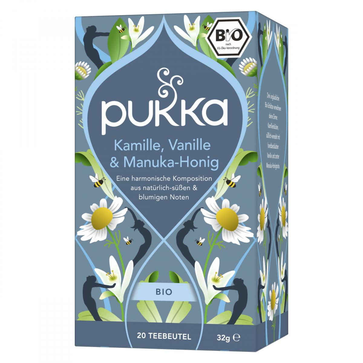 PUKKA Kamille, Vanille & Manuka Honig, 1,6 gr, 20