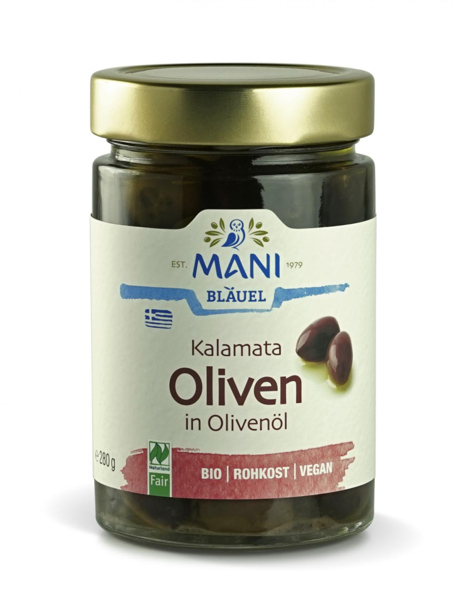 Oliven schwarz mit Stein in Öl, SB, Bläuel