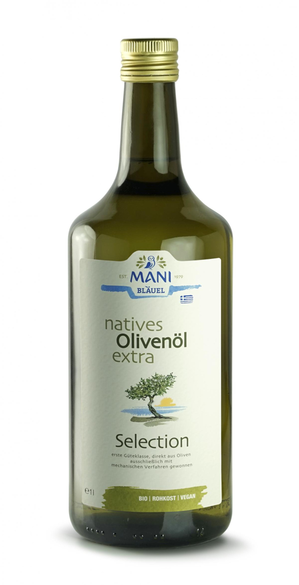 Olivenöl Mani, nativ extra, 1,0 l, Bläuel
