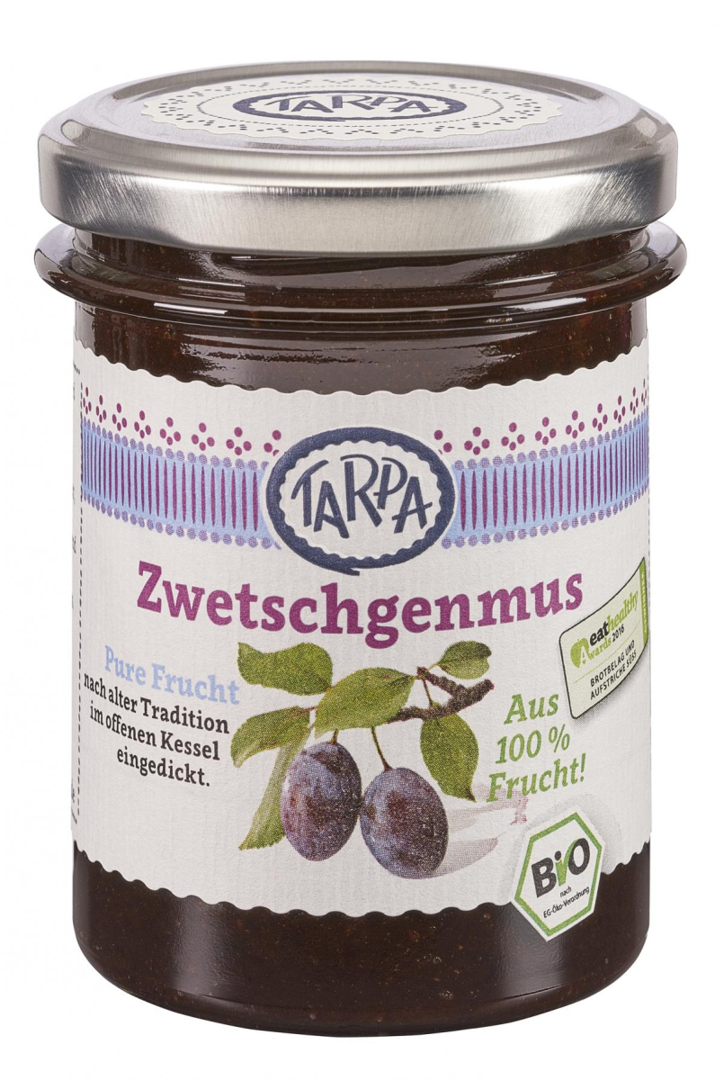 Tarpa Zwetschgenmus, 220 gr Glas -100% Fruchtantei
