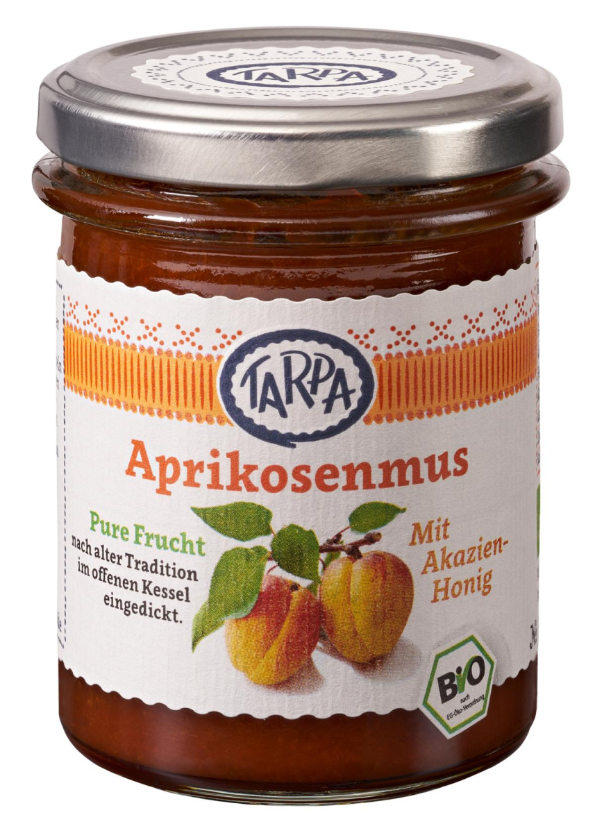 Tarpa Aprikosenmus, 210 gr Glas -90% Fruchtanteil-