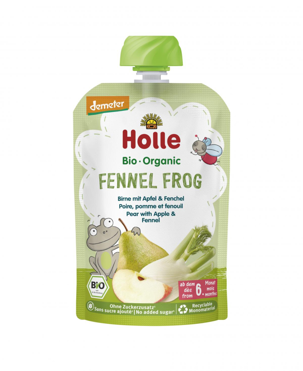 Holle Fennel Frog Birne mit Apfel & Fenchel