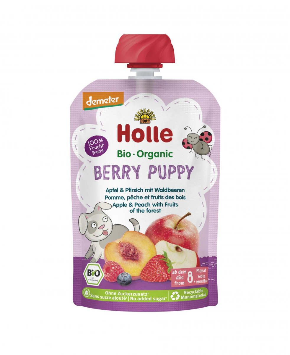 Holle Berry Puppy Apfel & Pfirsich mit Waldbeeren