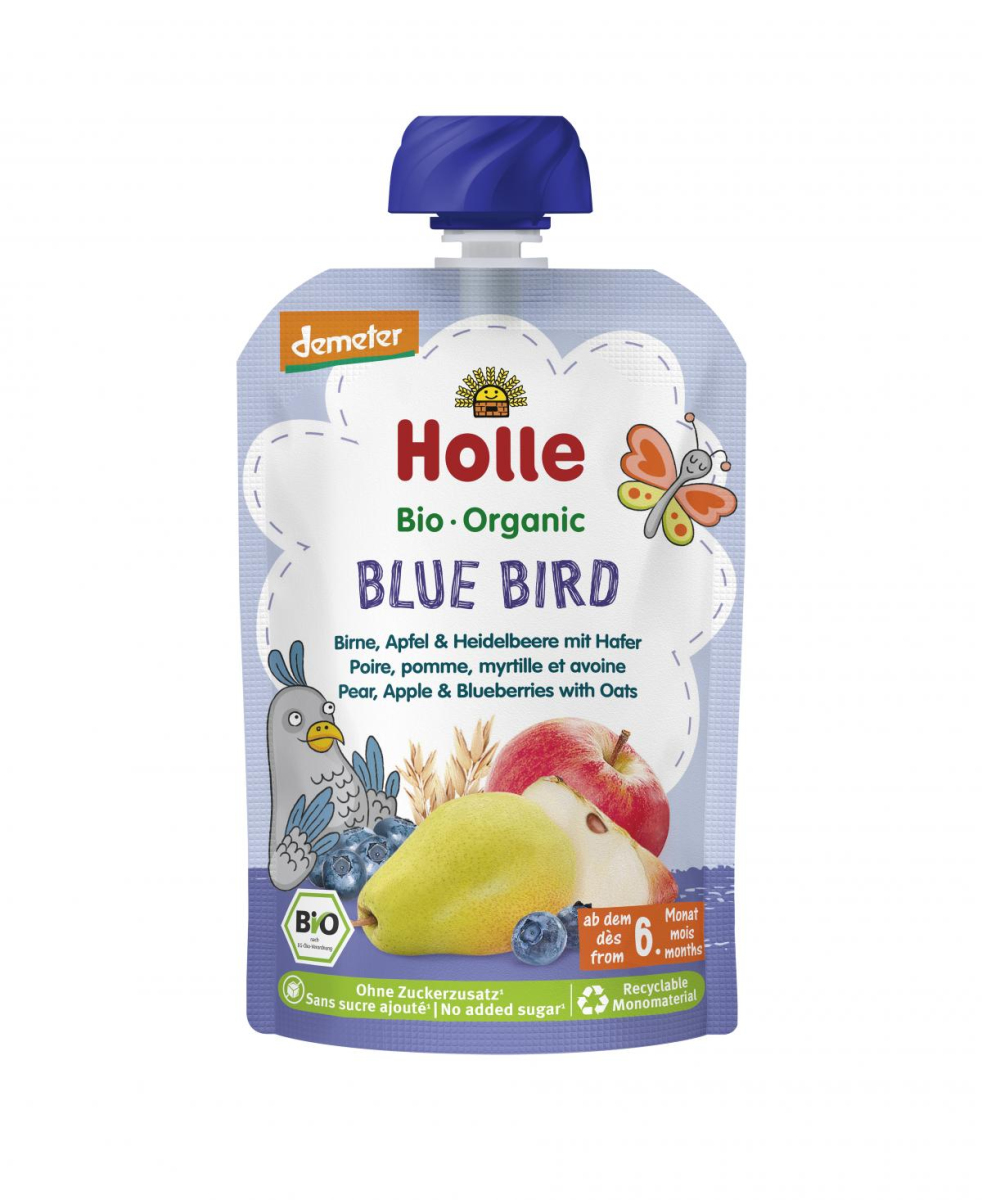 Holle Blue Bird Birne, Apfel & Heidelbeere mit Haf