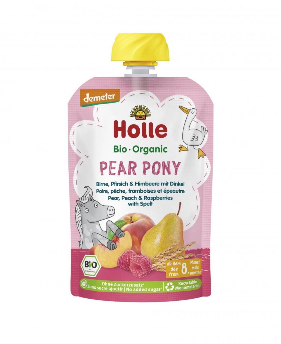 Holle Pear Pony Birne, Pfirsich &  Himbeere mit Di