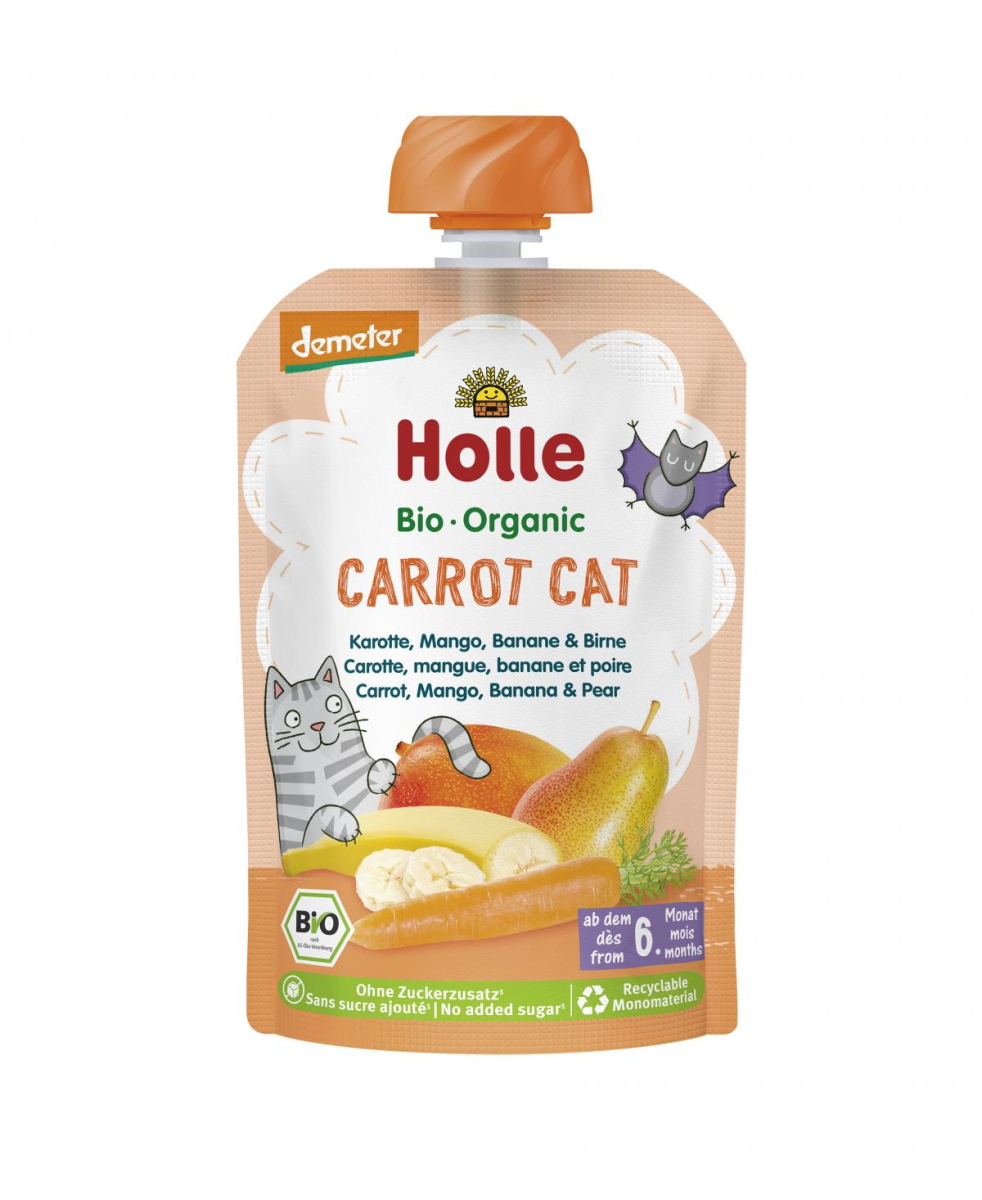 Holle Carrot Cat Karotte, Mango, Banane & Birne