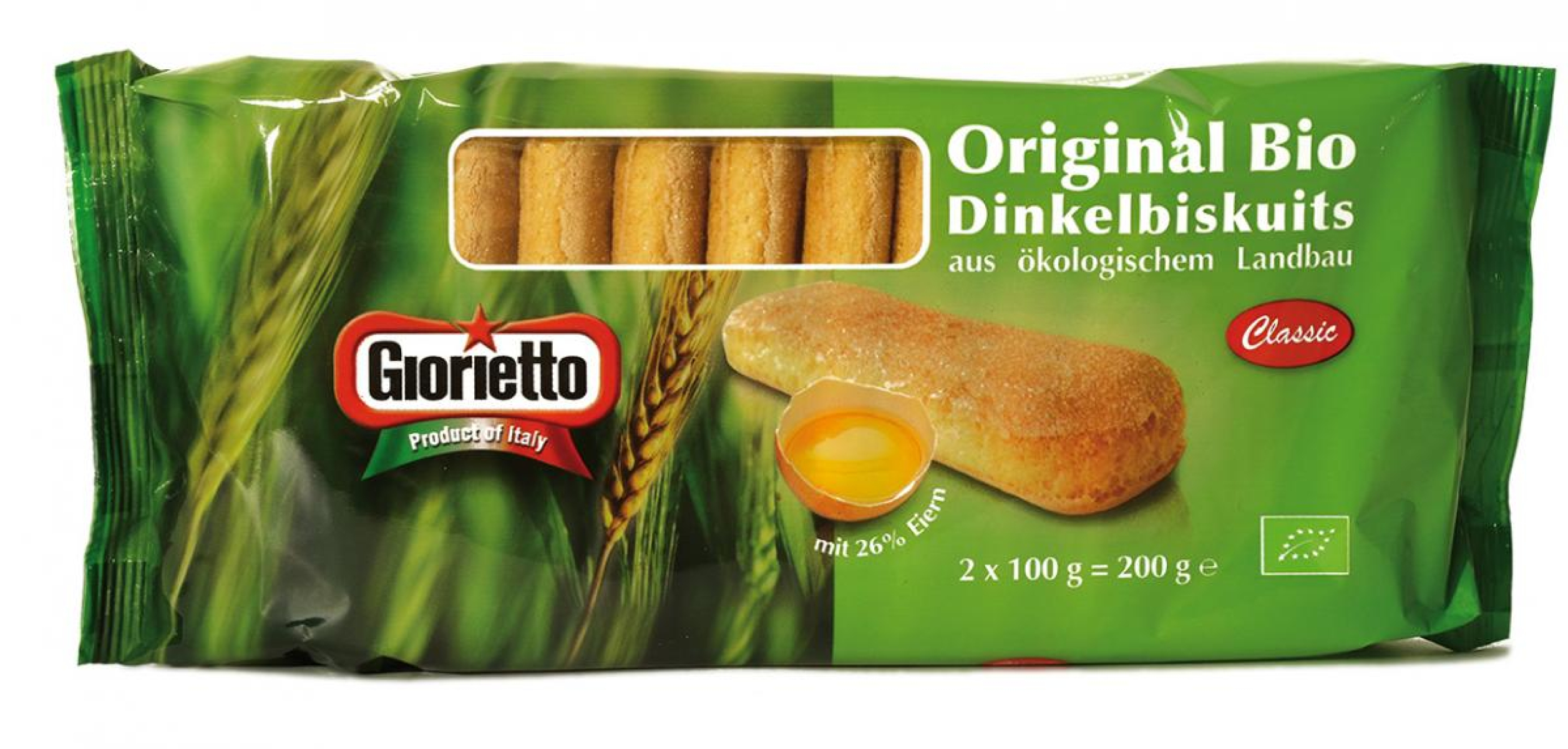 Giorietto Dinkel-Löffelbiskuits, 200 gr Packung