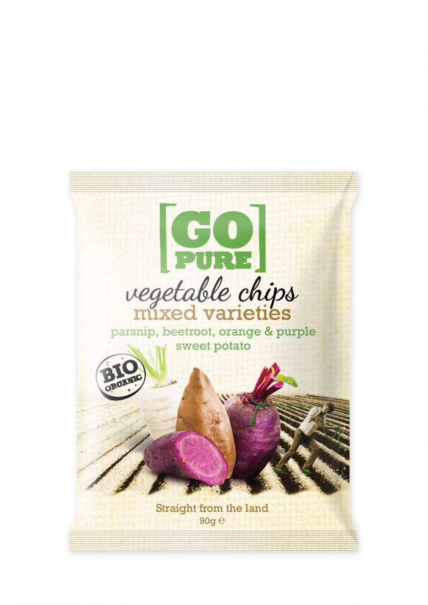 Go Pure Gemüse-Chips, 90 gr Packung