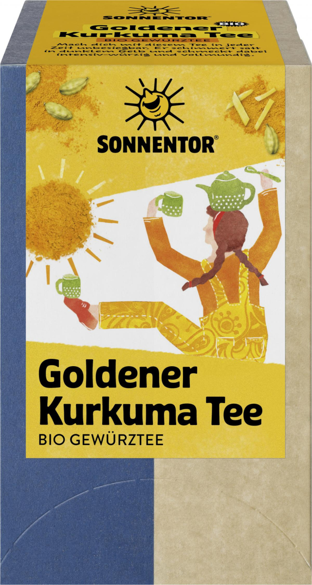 Sonnentor Goldener Kurkuma-Tee mit Ingwer und Kard