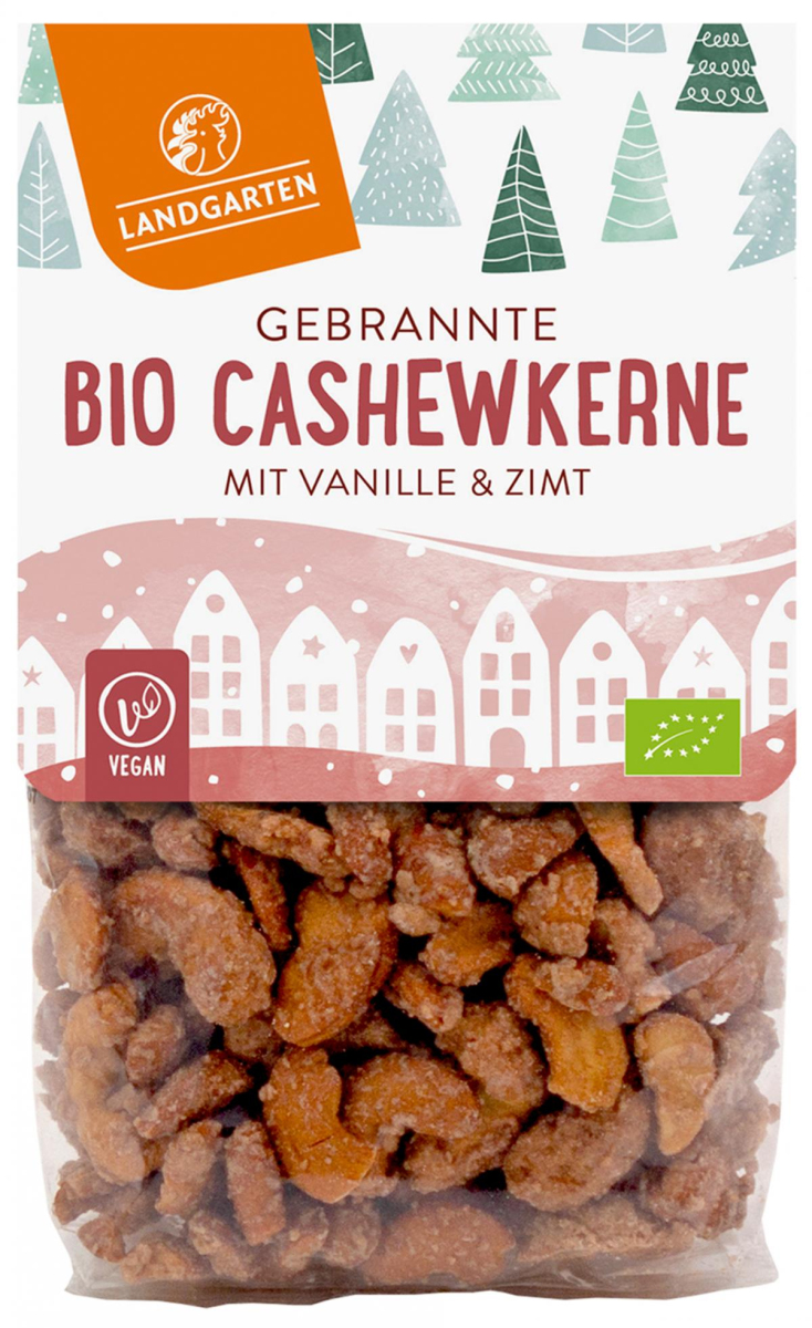Landgarten Gebrannte Cashewkerne, 150 g Packung