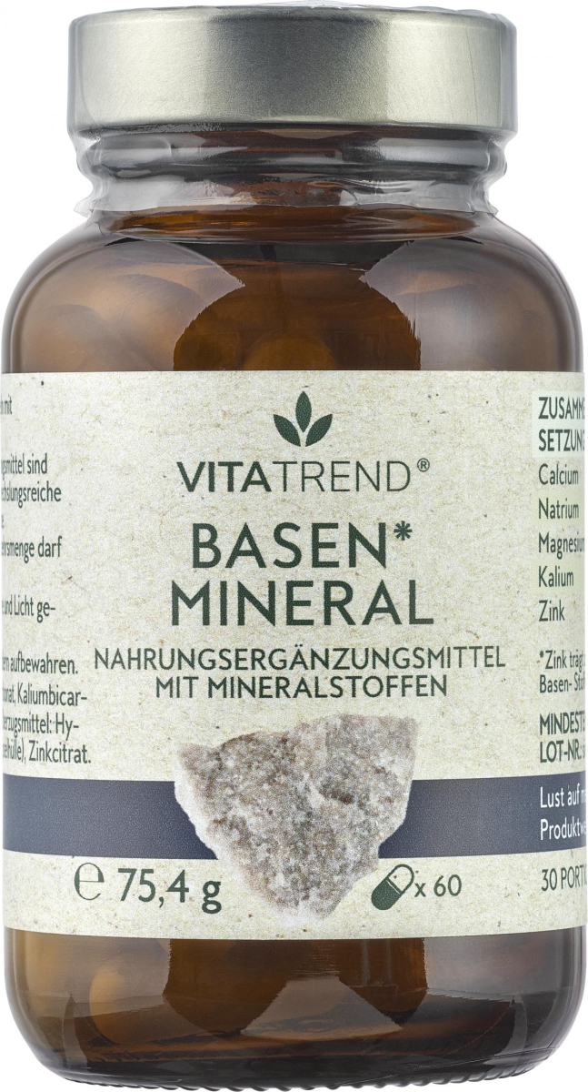 VitaTrend Basen Mineral Kapseln, 60 St Glas