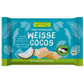 Rapunzel Weiße Schokolade mit Kokosstückchen HIH,