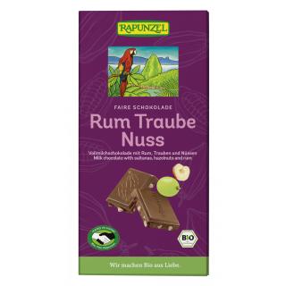 Rapunzel Rum-Trauben-Nuss Schokolade HIH, 100 gr S