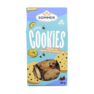 Sommer Dinkel Schoko-Orange Cookies, 150 gr Packun
