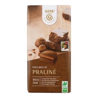 Gepa Premium Praliné Schokolade, 100 gr Stück