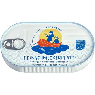 Sywan Heringsfilets Bio Feinschmeckerplatte, 200 g