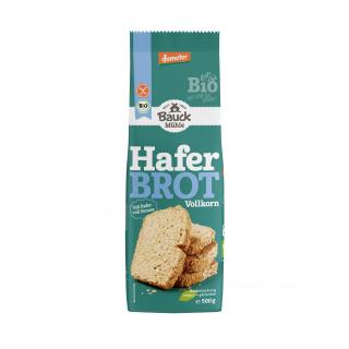 Bauck Hof Haferbrot Vollkorn, 500 gr Packung- glut