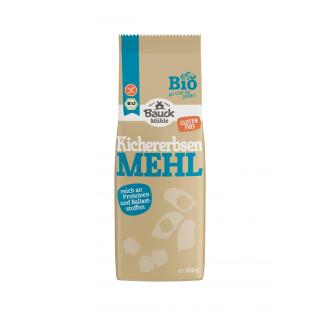 Bauck Hof Kichererbsenmehl, 500 gr Packung -gluten