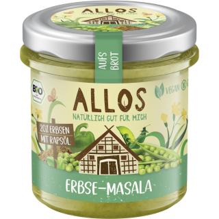 Allos Aufs Brot Erbse Masala, 140 gr Glas