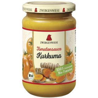 Zwergenwiese Tomatensauce Kurkuma, 340 ml Glas